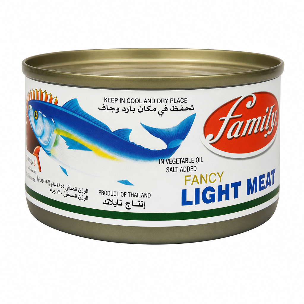 TUNA FAMILY LIGHT MEAT 185GM