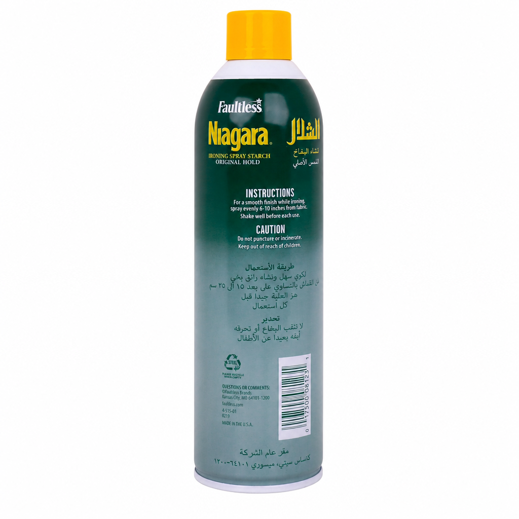 NIAGARA IRONING SPRAY STARCH ARABIC ORIGINAL 585ML