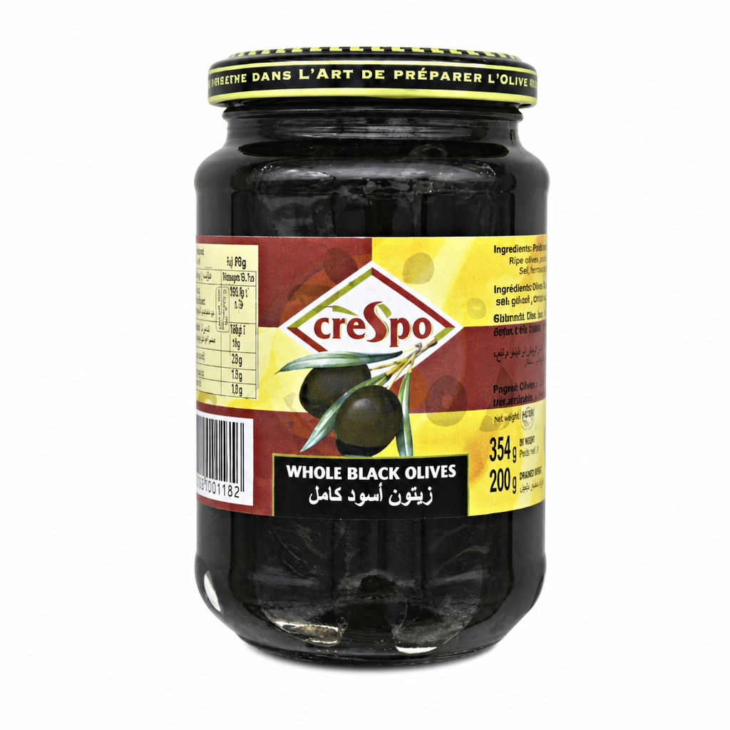 CRESPO BLACK OLIVES BOTTLE 200 GM