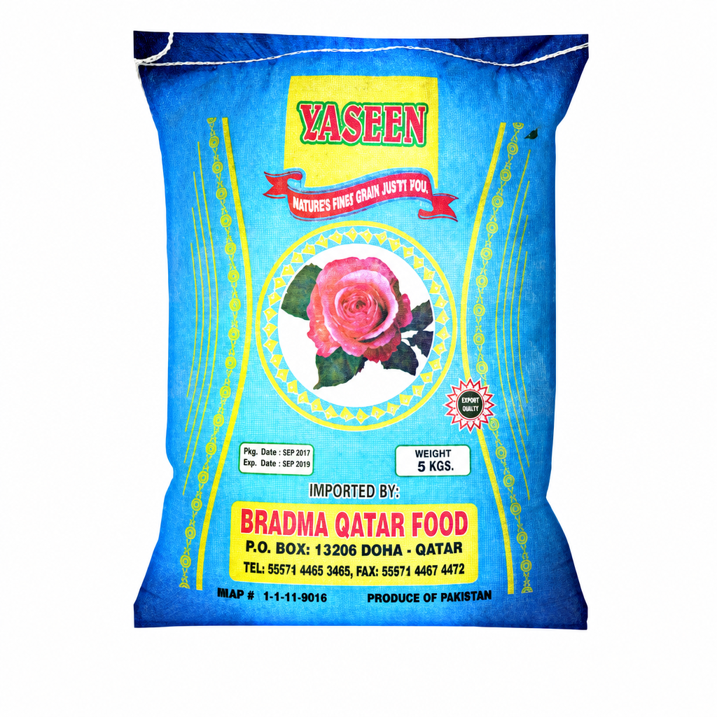 RICE YASEEN WHITE L/G (PAK) 5KG