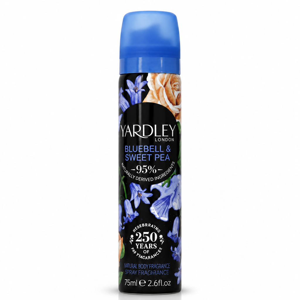 YARDLEY BODY SPRAY BLUEBELL & SWEET PEA 75ML