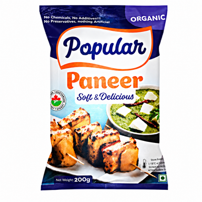 Popular Frozen Paneer Cube 200 g