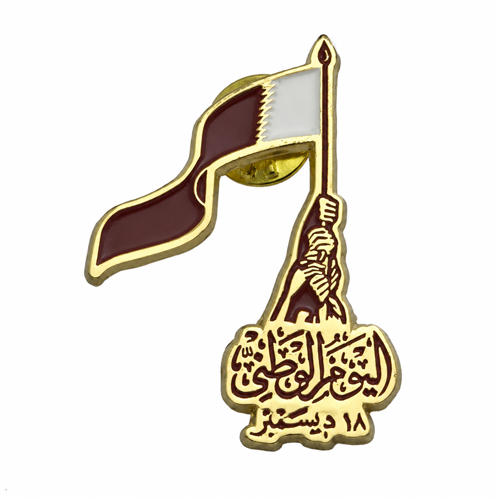 QATAR MAGNETIC FLAG BADGE - 2393