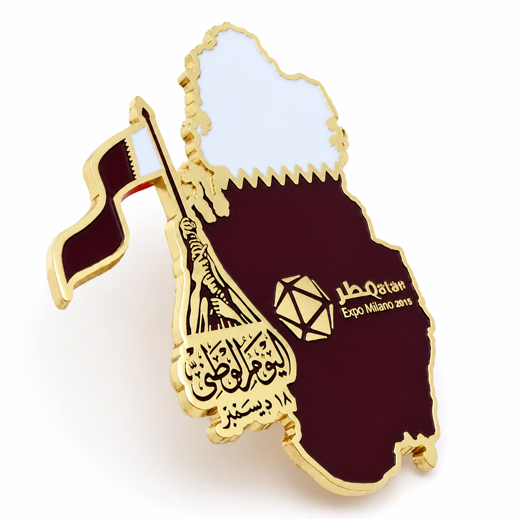 QATAR MAGNETIC FLAG BADGE - 2400 , 2399