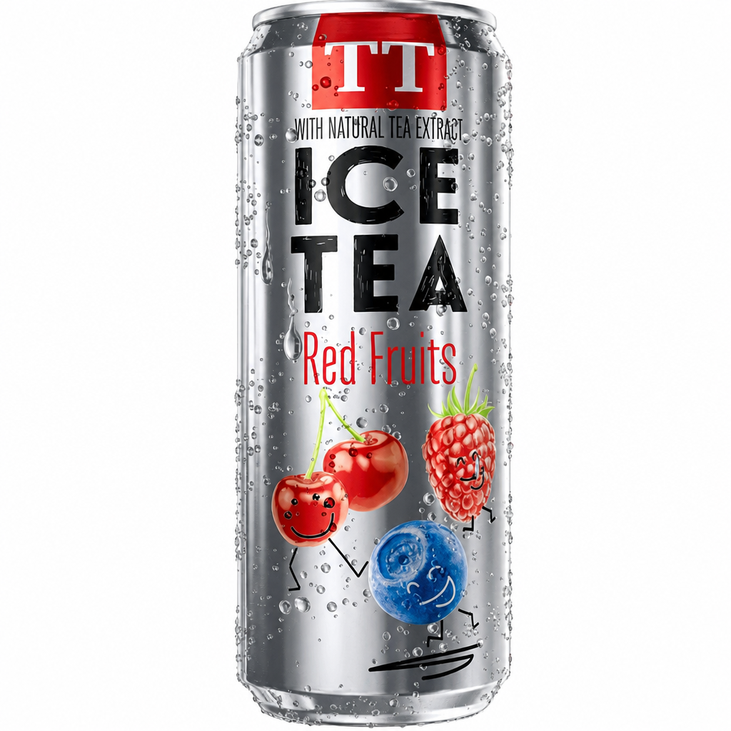 TT ICE TEA RED FRUIT ZERO SUGAR 330ML