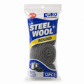 EURO CARE STEEL WOOL ROUND 12PCS
