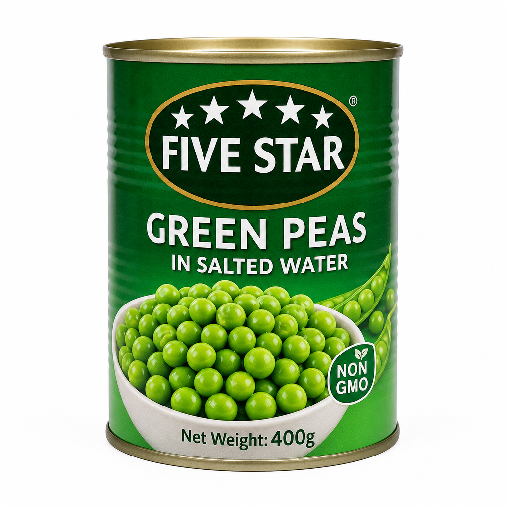 GREEN PEAS TIN FIVE STAR 400GM