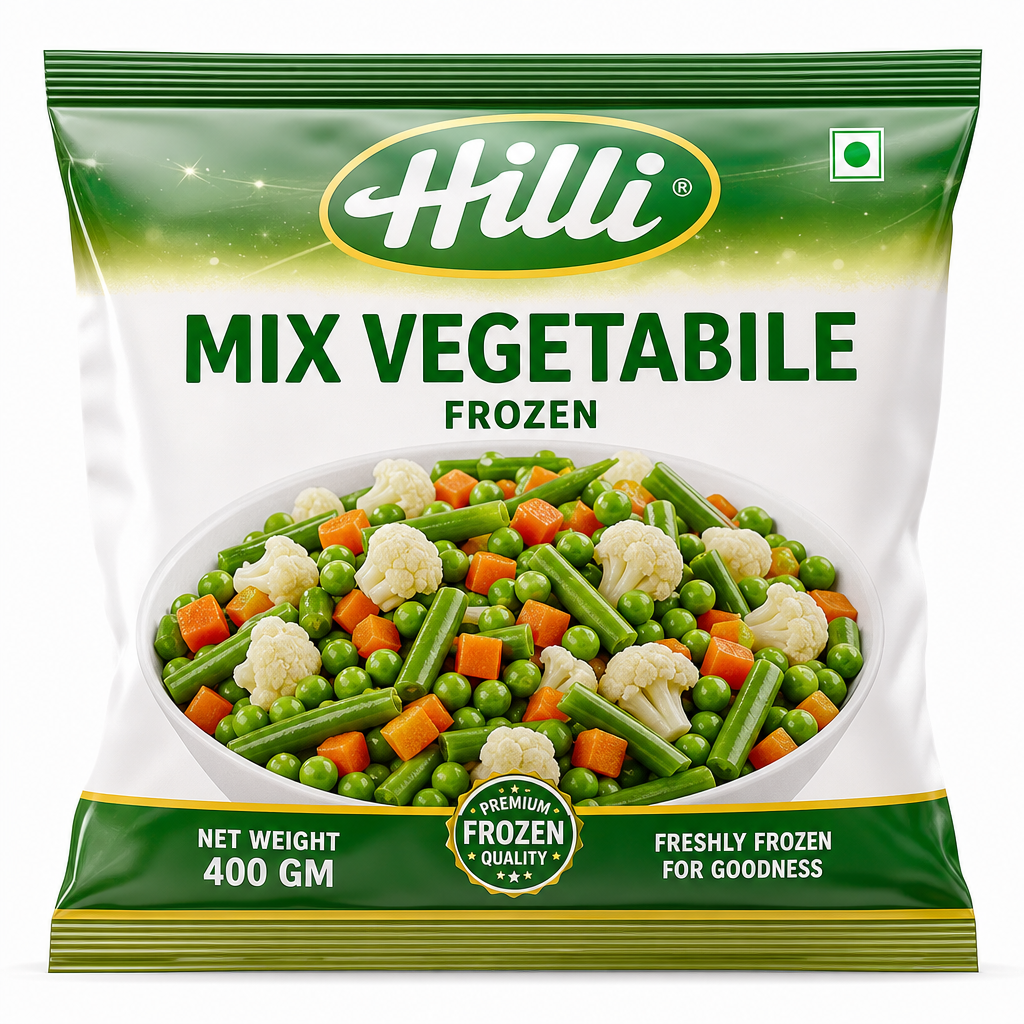 HILLI MIX VEGETABILE FROZEN 400 GM