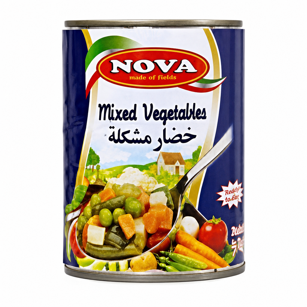 MIX VEGETABLE TIN NOVA 400GM
