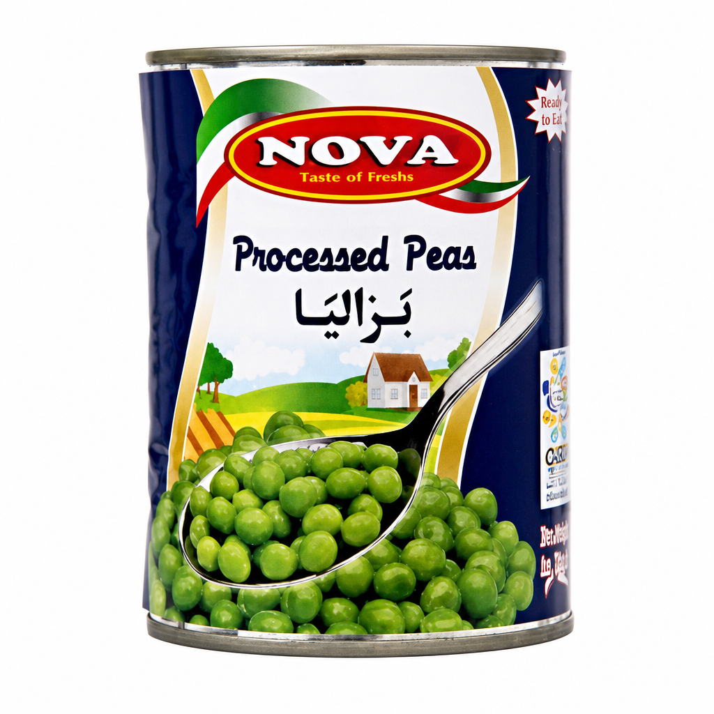 GREEN PEAS TIN NOVA 400GM