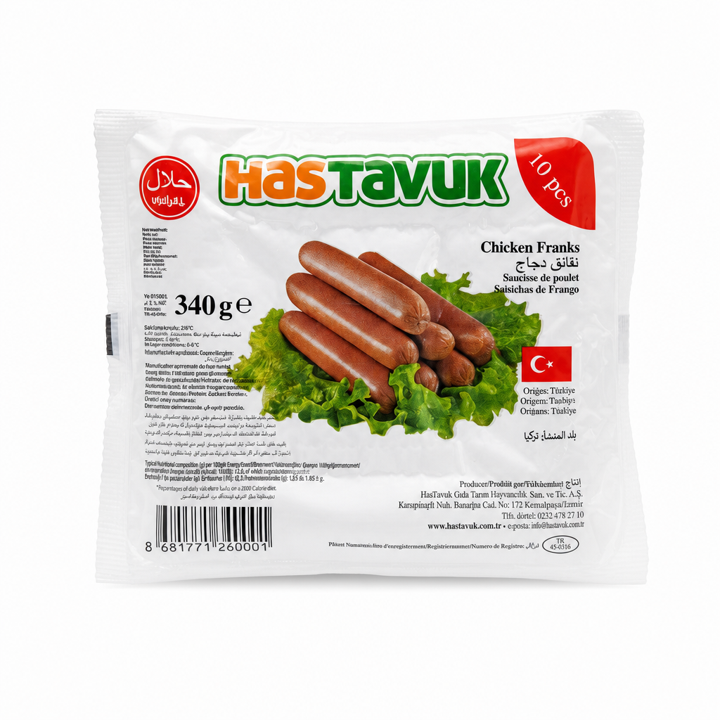 HASTAVUK CHICKEN FRANK 340 GM