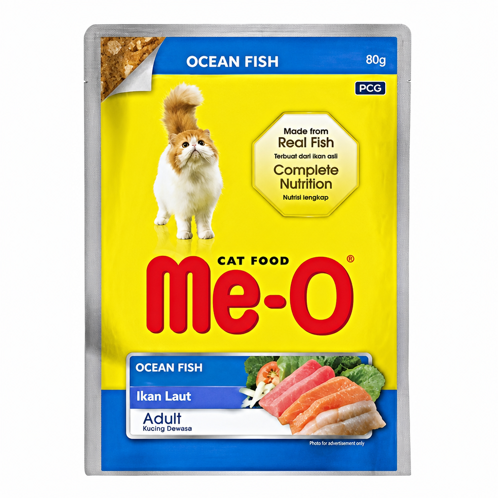 ME-O POUCH CAT FOOD - OCEAN FISH 80GM