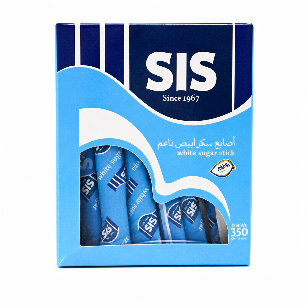 SIS WHITE SUGAR STICKS 350GM