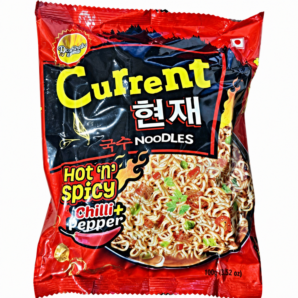 CURRENT HOT & SPICY CHILLI+PEPPER NOODLES