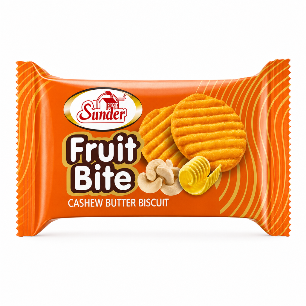 SUNDER DRY FRUITS CASHEW BUTTER BISCIT 600GM