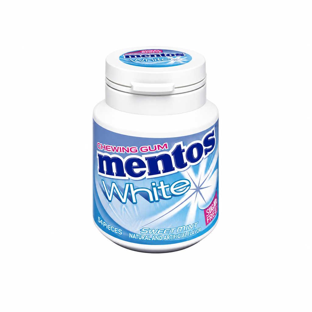 MENTOS WHITE GUM SWEET MINT 54G