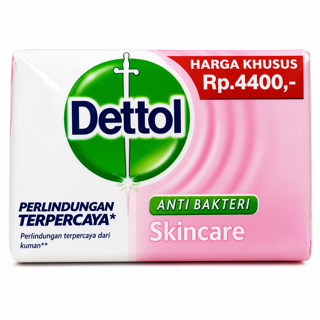 DETTOL ANTIBACRERIAL SOAP SKIN CARE 100G 6PCS
