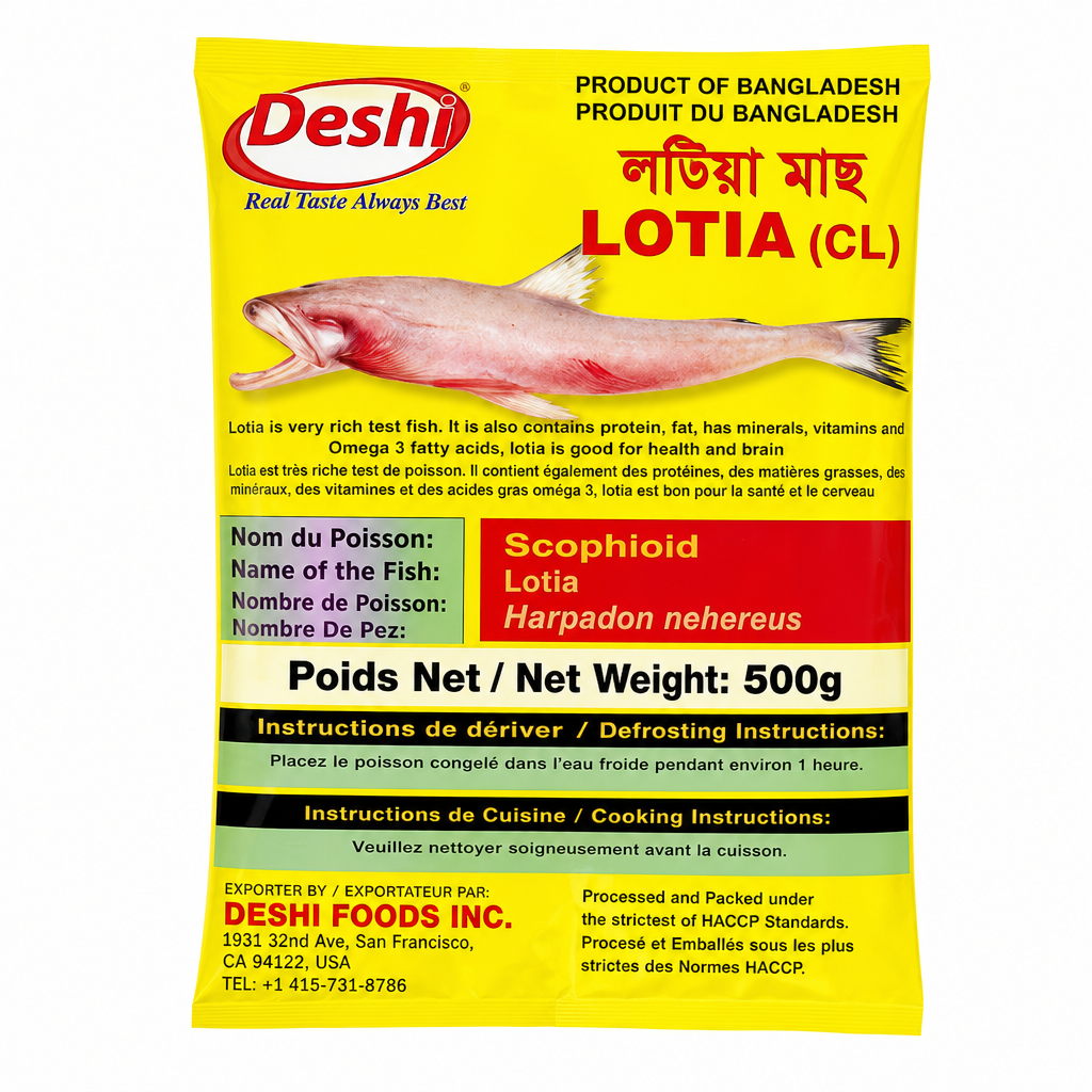 LOTIA FROZEN SEAWATER FISH 500 GM