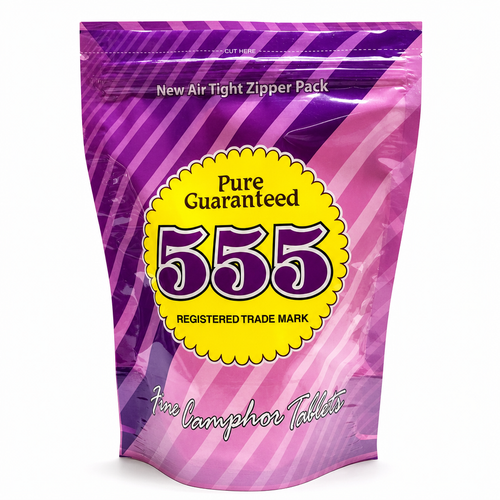 555 FINE CAMPHOR TABLETS 8GM