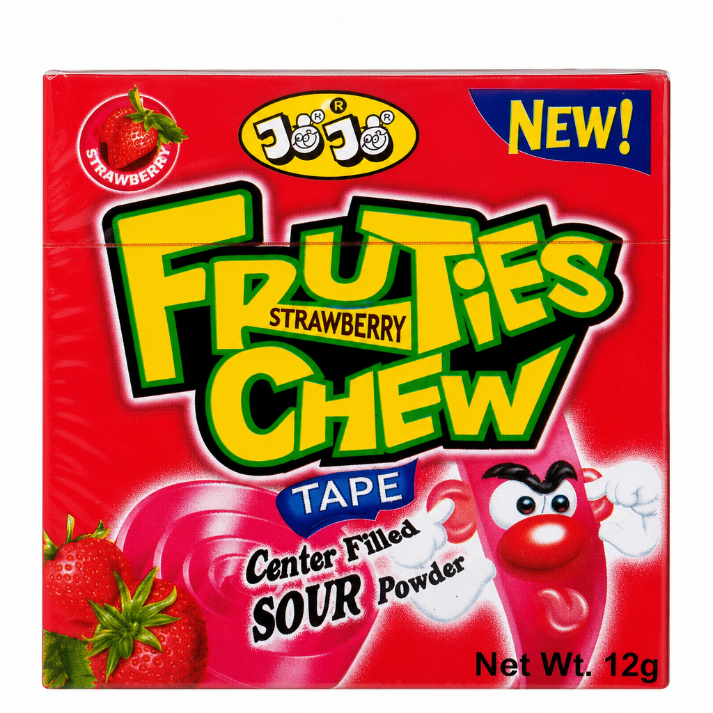 JOJO FRUITIES CHEW STRAWBERRY 12 GM
