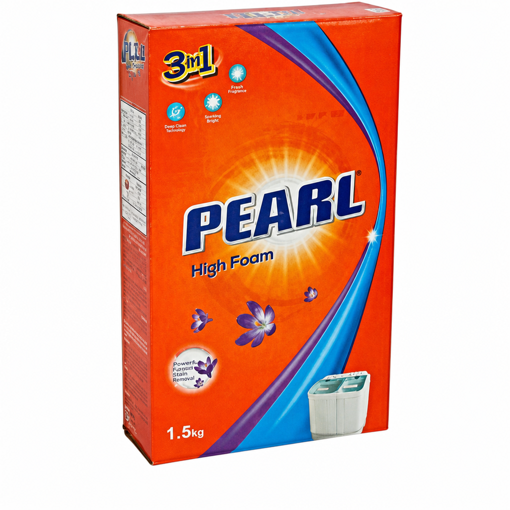 PEARL WAHING POWDER HIGH FOAM 1.5 KGx8