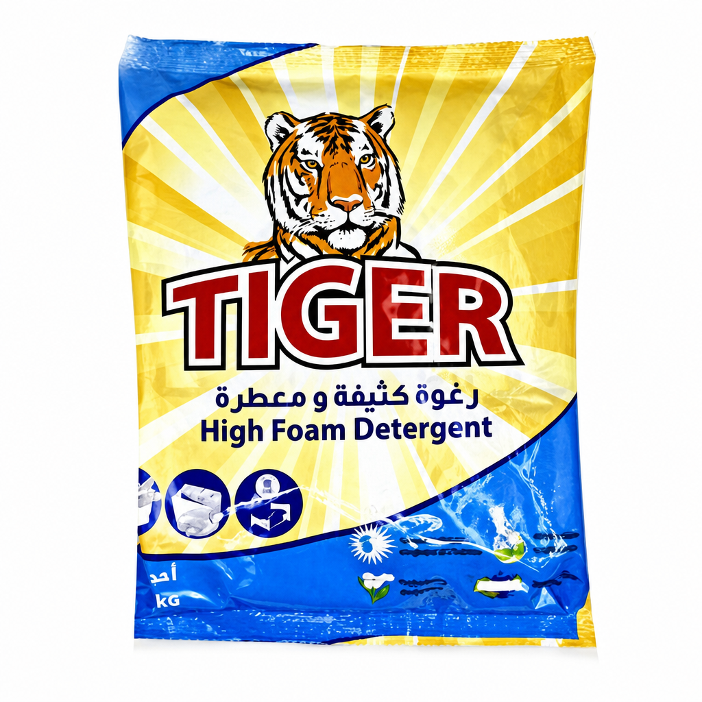 TIGER WASHING POWDER HIGH FOAM 1KG