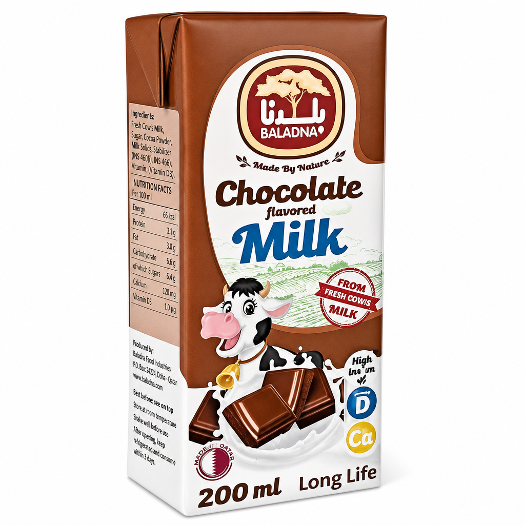 BALADNA LONG LIFE CHOCOLATE MILK 200 ML