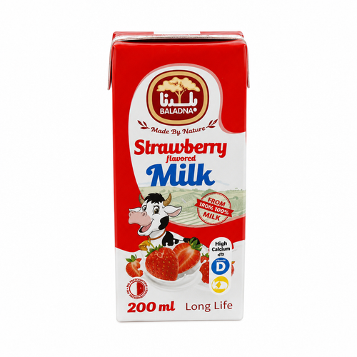 BALADNA LONG LIFE STRAWBERRY FLAVORED MILK 200ML