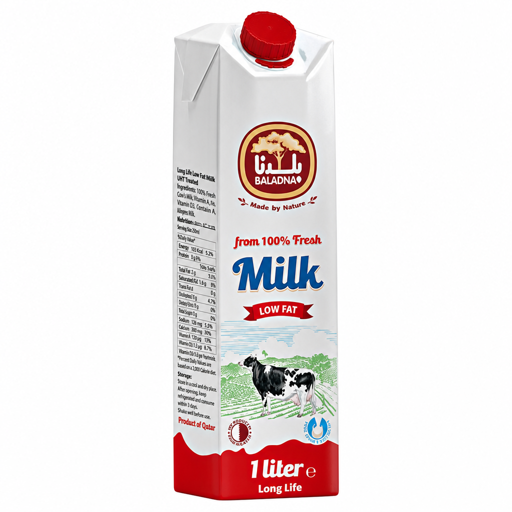 BALADNA MILK LONG LIFE LOWFAT 1LTR