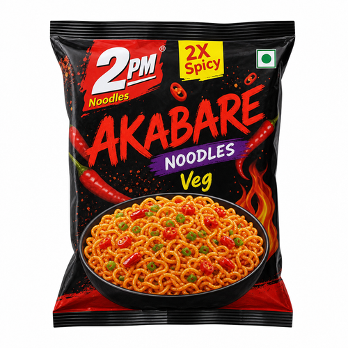 2PM NOODLES NOODLES - AKABARE VEG 2X SPICY, 100 G