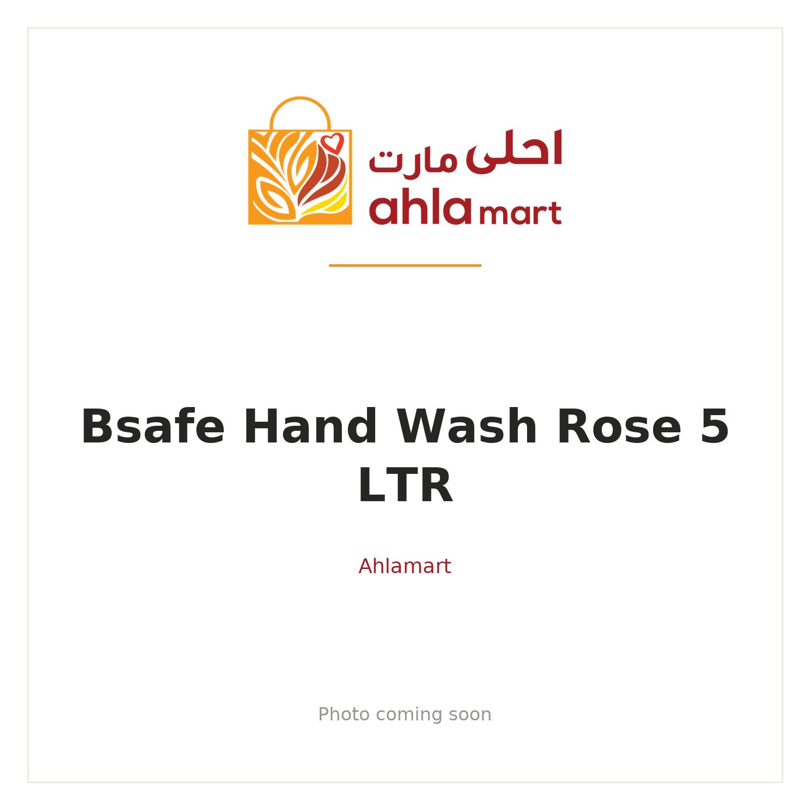 BSAFE HAND WASH ROSE 5 LTR