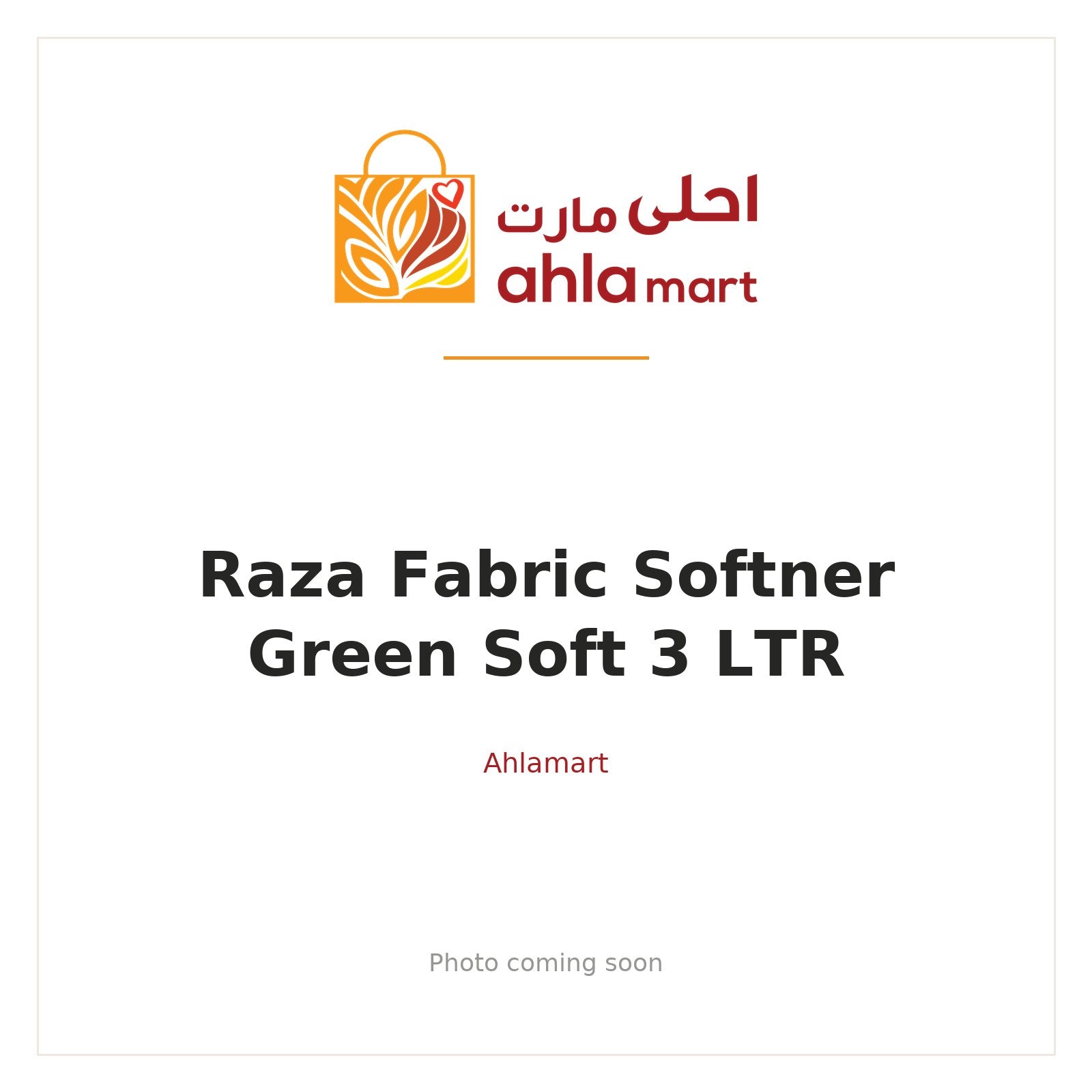 RAZA FABRIC SOFTNER GREEN SOFT 3 LTR