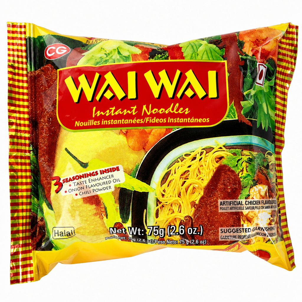 WAI WAI NOODLES CHICKEN 75GM