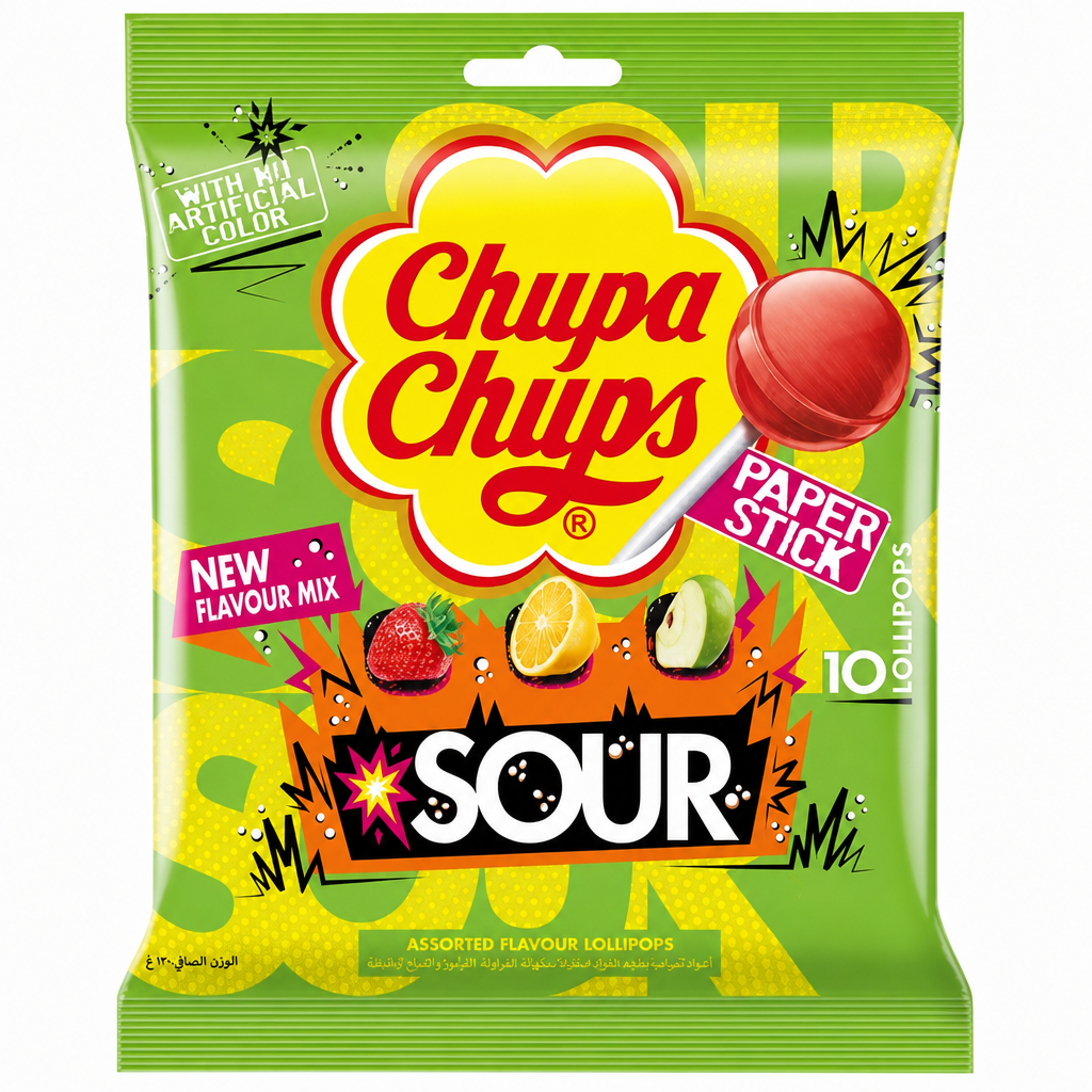 CHUPA CHUPPY SOUR 12GM X 10PCS MIX FLAV