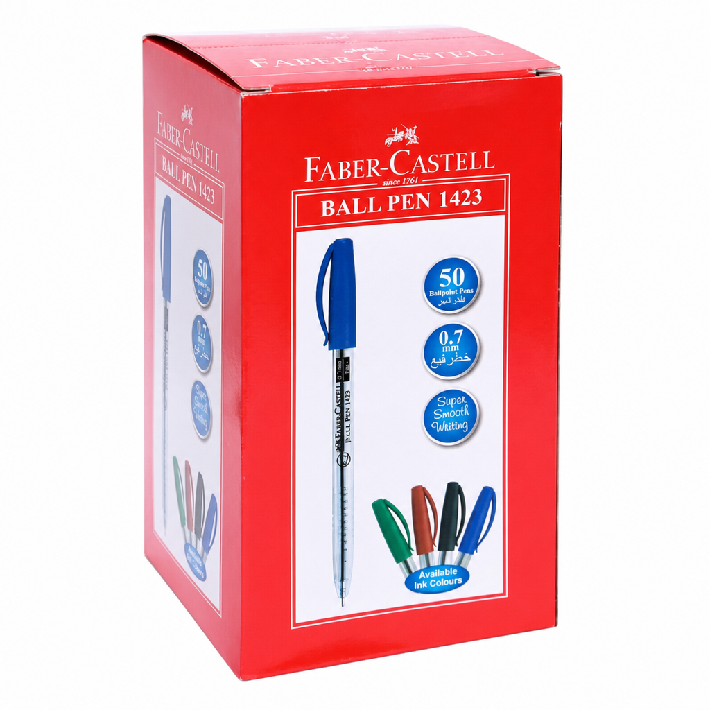 FABER CASTLE BALL PEN  50 PCS BLUE 142350