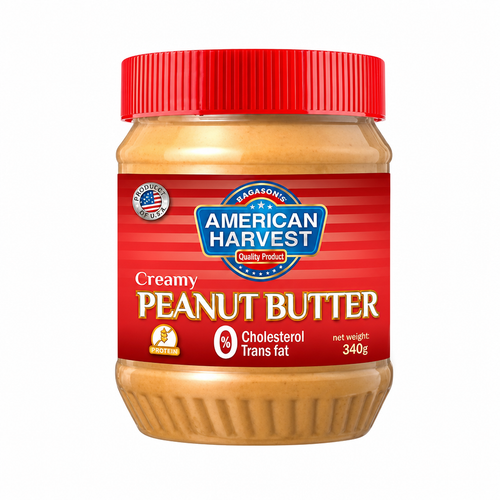 AMERICAN HARVEST PEANUT BUTTER CREAMY 340GMX2