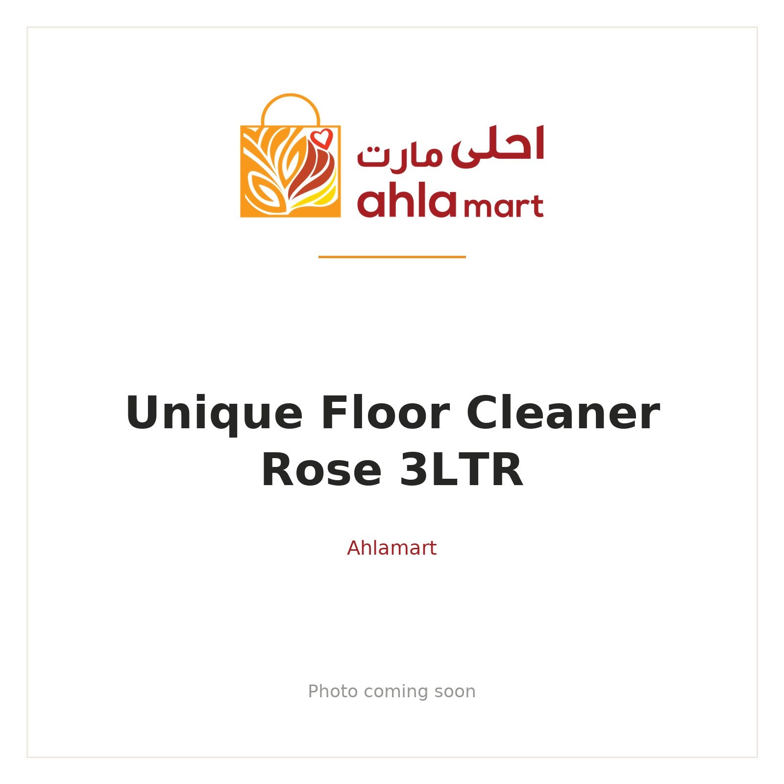 UNIQUE FLOOR CLEANER ROSE 3LTR
